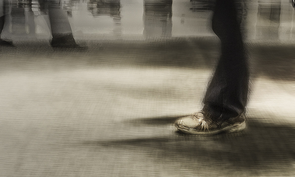 airport, feet, blurred, reflections