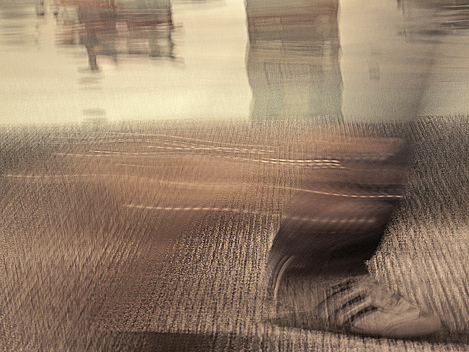 foot blur, abstract lines
